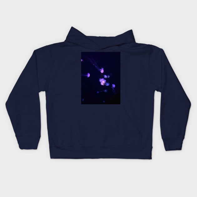 Underwater Glowing Fish Kids Hoodie by Walking Millenial